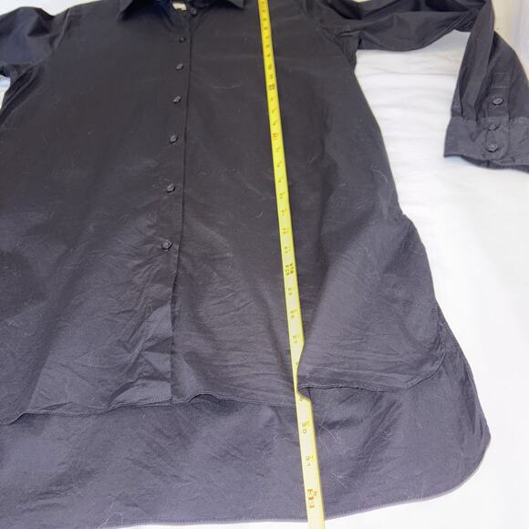 Boston Proper Black Poplin Blouse Tunic Women's Size 8 EUC - Picture 10 of 10